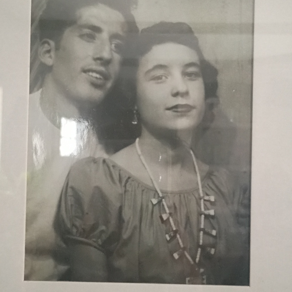 Santo Domingo Pueblo Mosaic Inlay Earrings Turquoise .925 Hooks - Picture 7 of 8